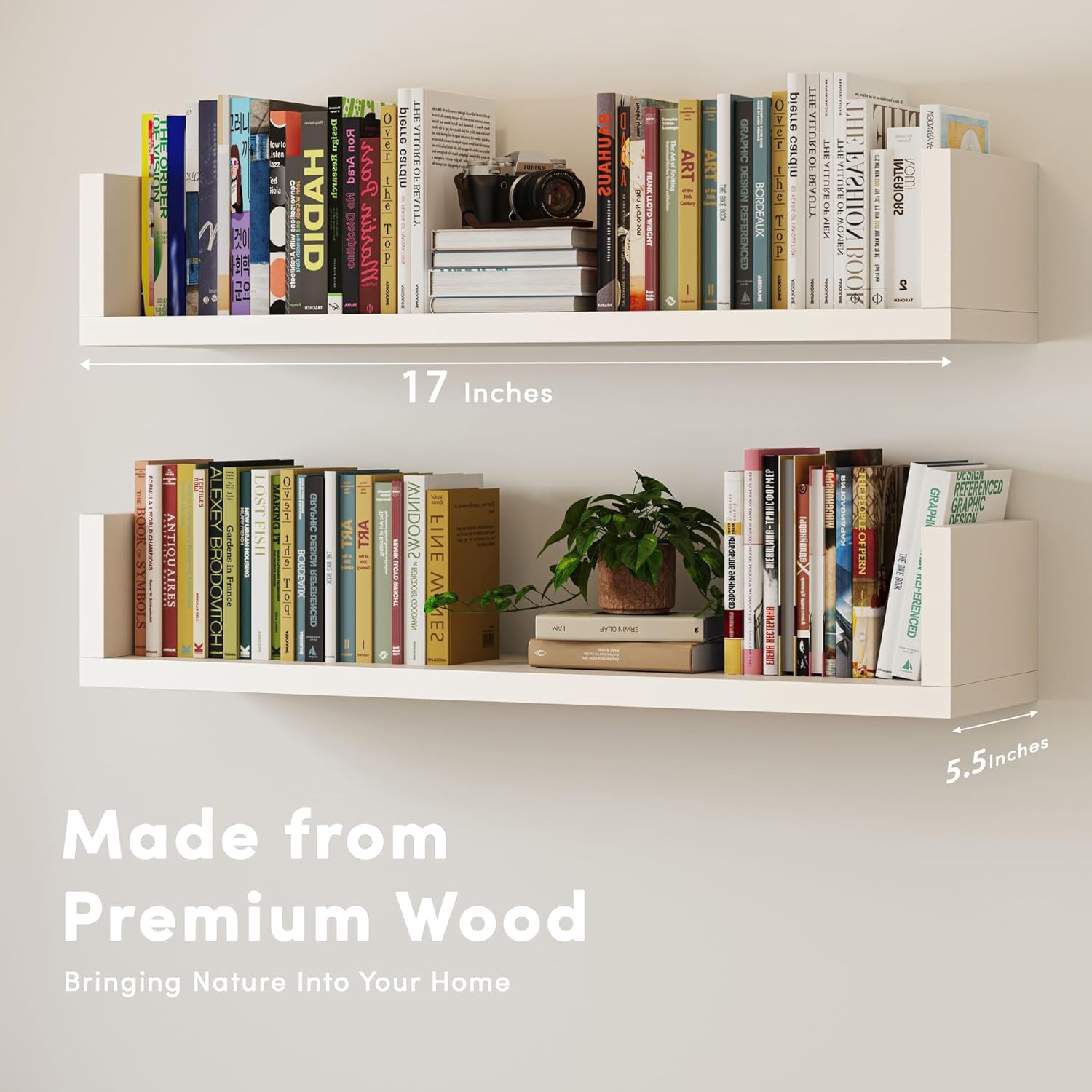 VMROF Floating Bookshelf, Set of 3 - Bookshelves luxury furniture for sale - Image 2