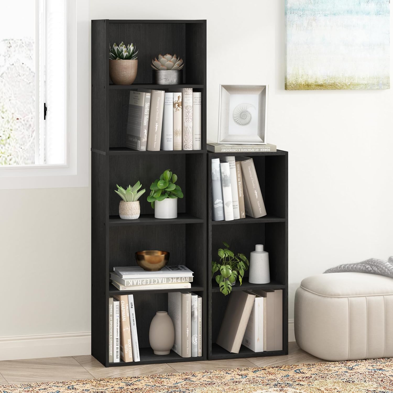 Furinno Luder 5-Cube Bookshelf - Bookshelves luxury furniture for sale - Image 2