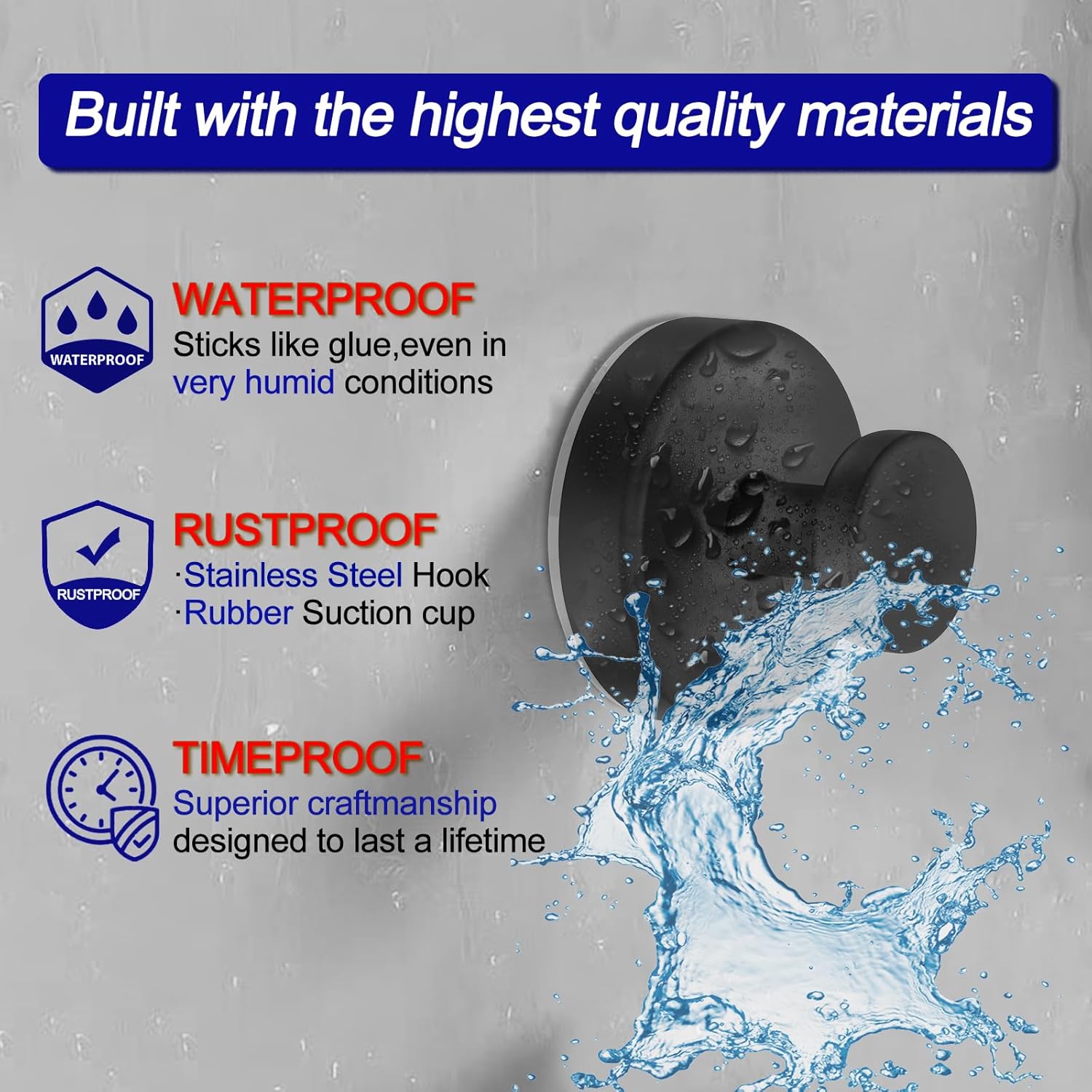 Bntuk Suction Cup Hooks for Shower - Bath luxury furniture for sale - Image 3