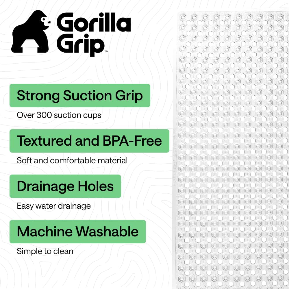 Gorilla Grip Shower Mat Bathtub Liner - Bath luxury furniture for sale - Image 2