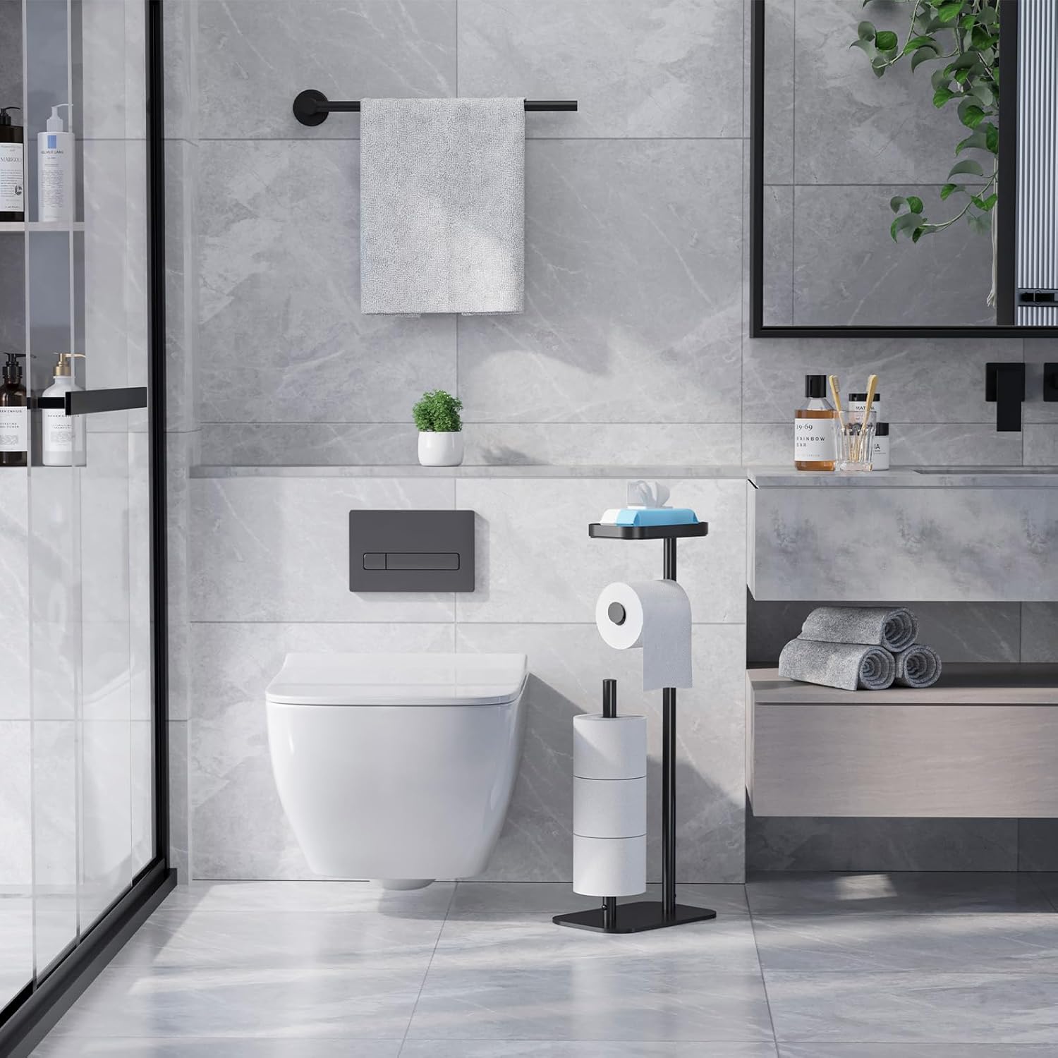 Kitsure Freestanding Toilet Paper Holder - Bath luxury furniture for sale - Image 2