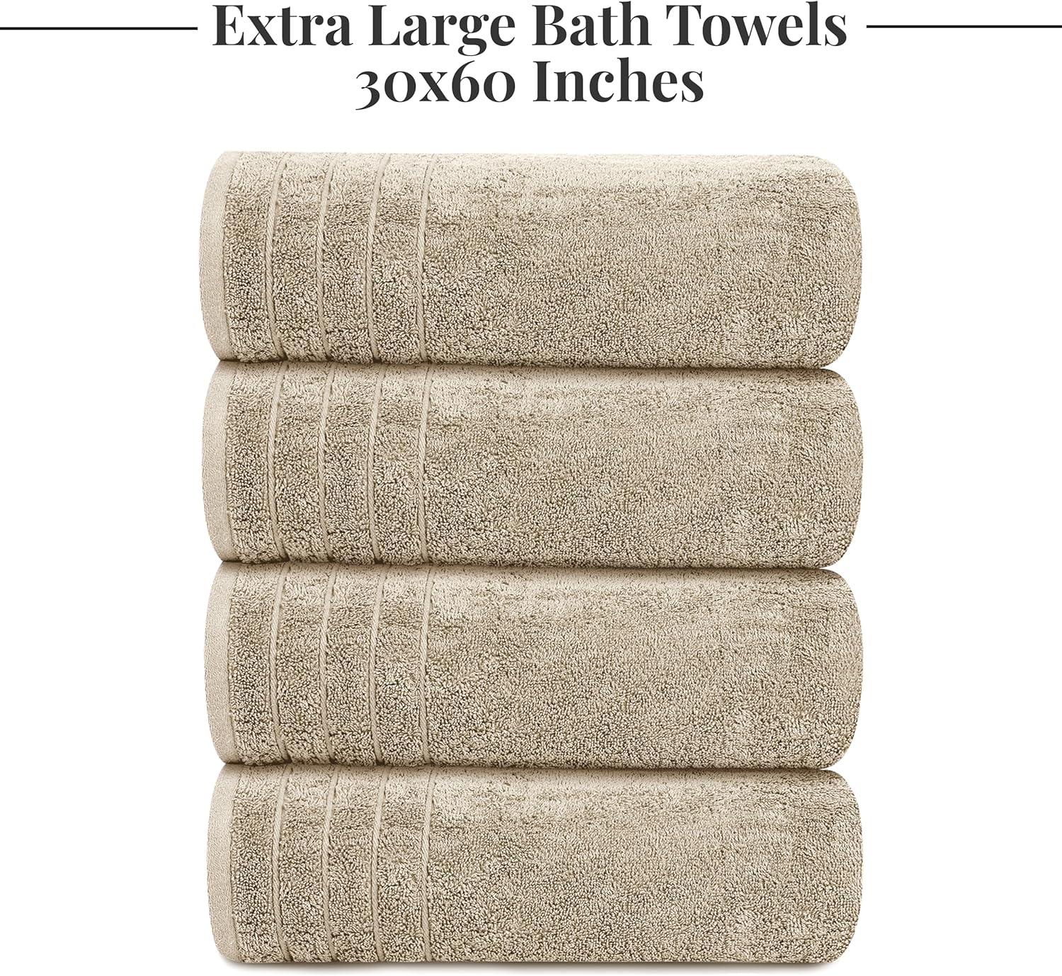 Tens Towels XL Cotton Bath Towels 4-Pack - Bath luxury furniture for sale - Image 2