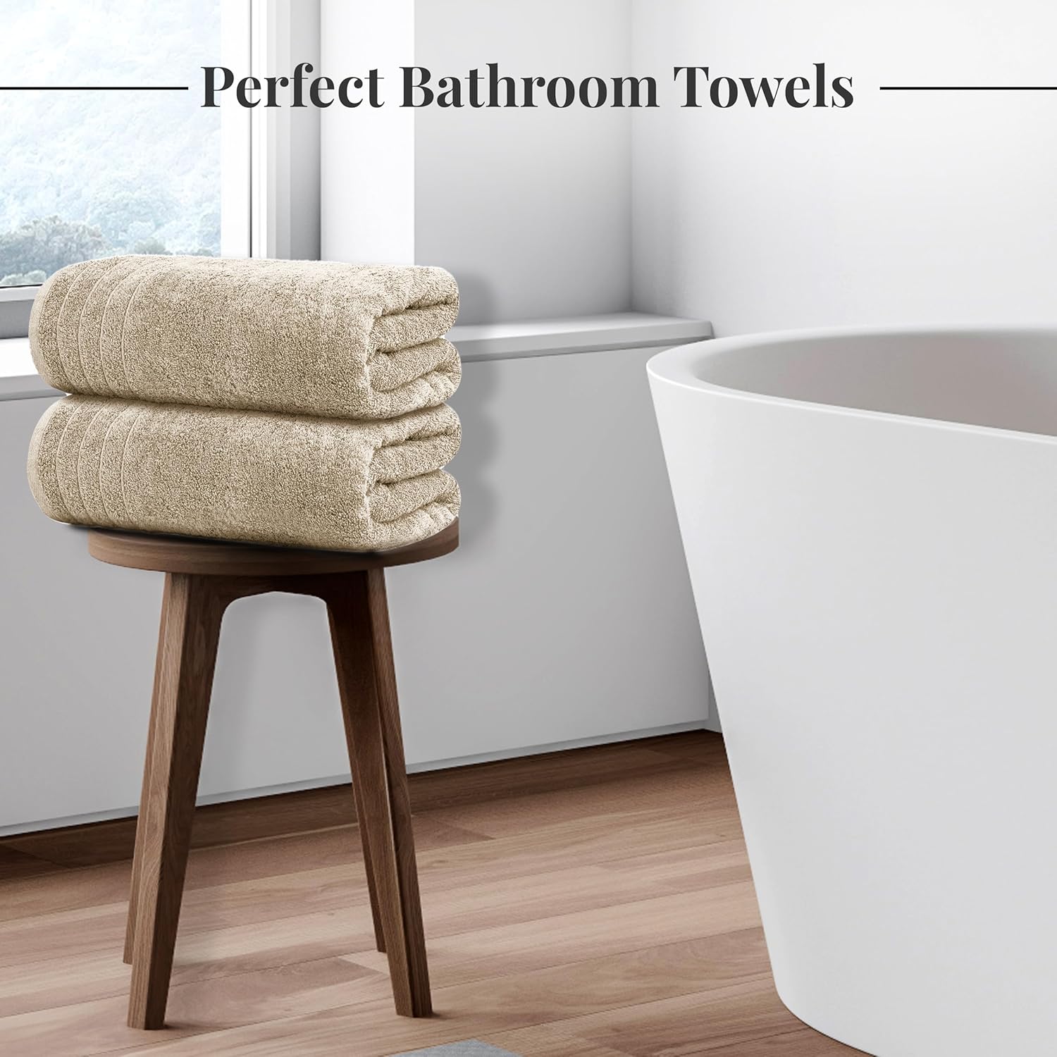 Tens Towels XL Cotton Bath Towels 4-Pack - Bath luxury furniture for sale - Image 3