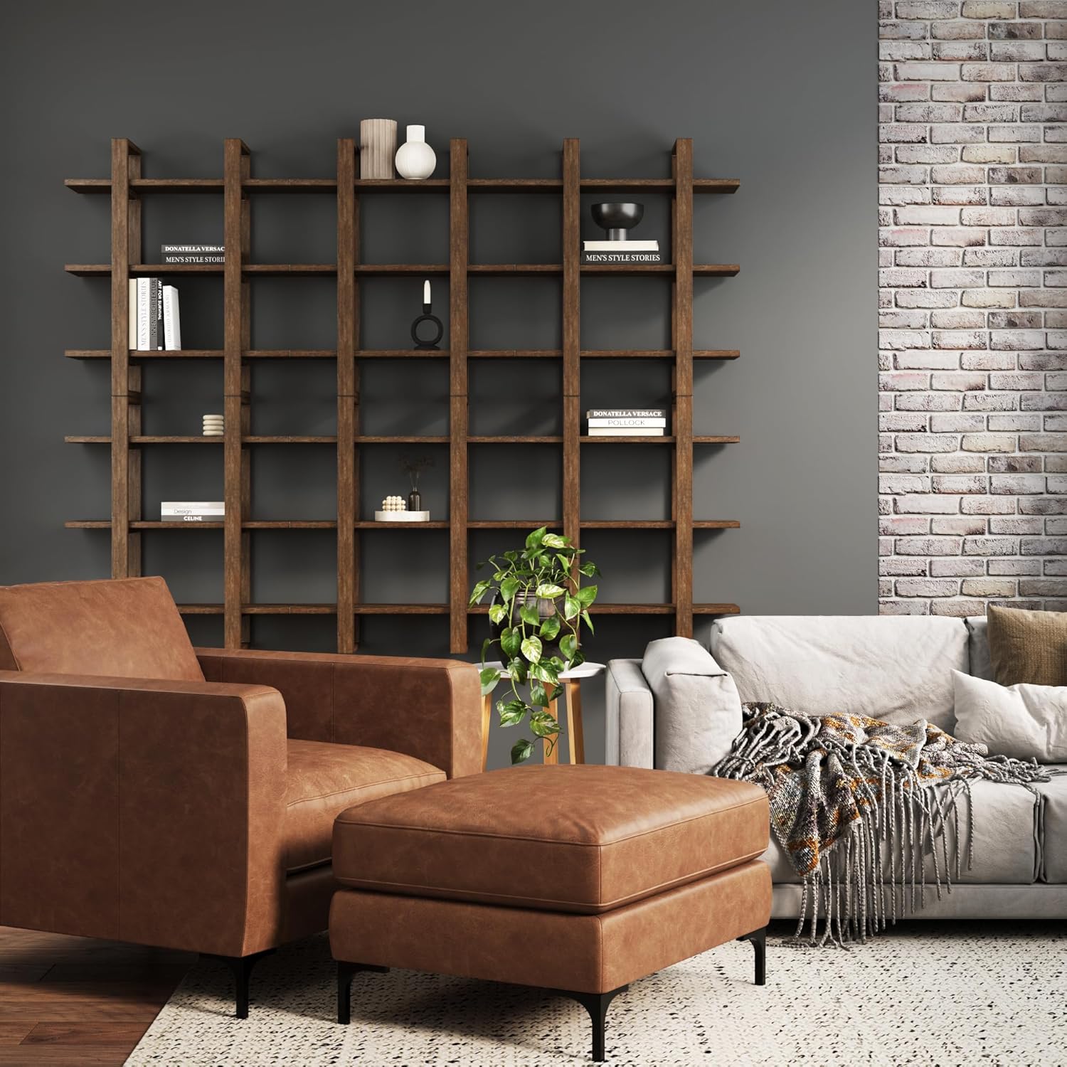 Nathan James Benji Floating Bookshelves, Set of 4 - Bookshelves luxury furniture for sale - Image 2