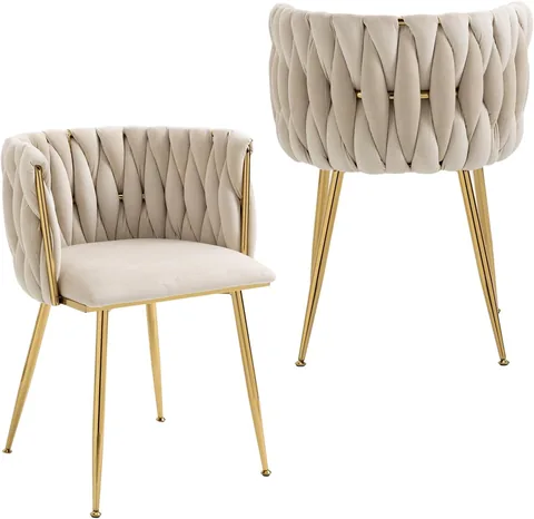 Nrizc Velvet Dining Chairs, Set of 2