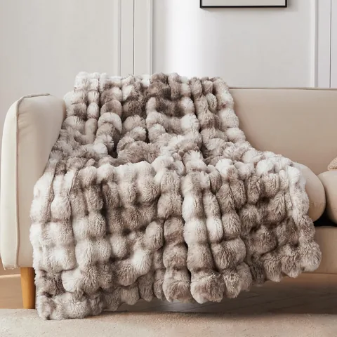 COOVA Faux Fur Throw Blanket - Home Decor luxury furniture for sale