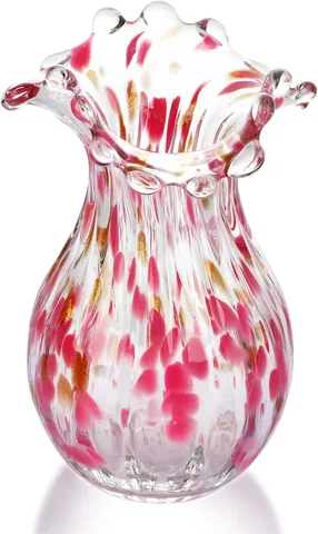 QFkris Handblown Glass Vase - Home Decor luxury furniture for sale