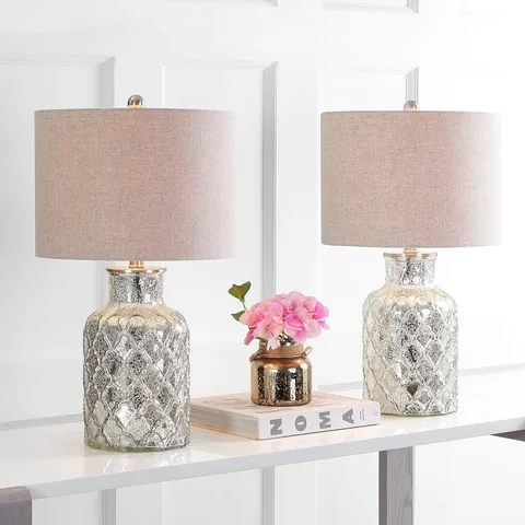 JONATHAN Y Alvord Glass Table Lamp Set of 2 - Lamps luxury furniture for sale