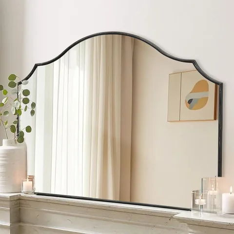 Besdomus Modern Scalloped Wall Mirror - Home Decor luxury furniture for sale