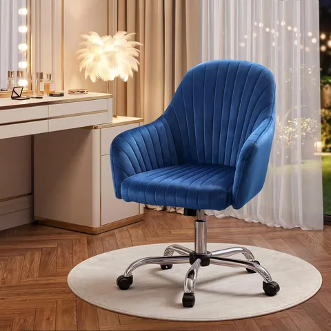 Warmiehomy Velvet Seashell Desk Chair - Office luxury furniture for sale