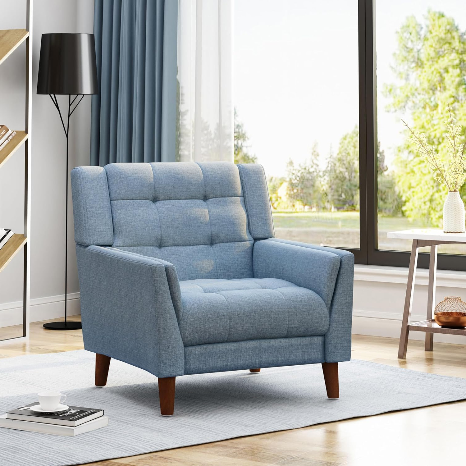 Christopher Knight Home Alisa Mid Century Modern Accent Chair - Chairs luxury furniture for sale - Image 1
