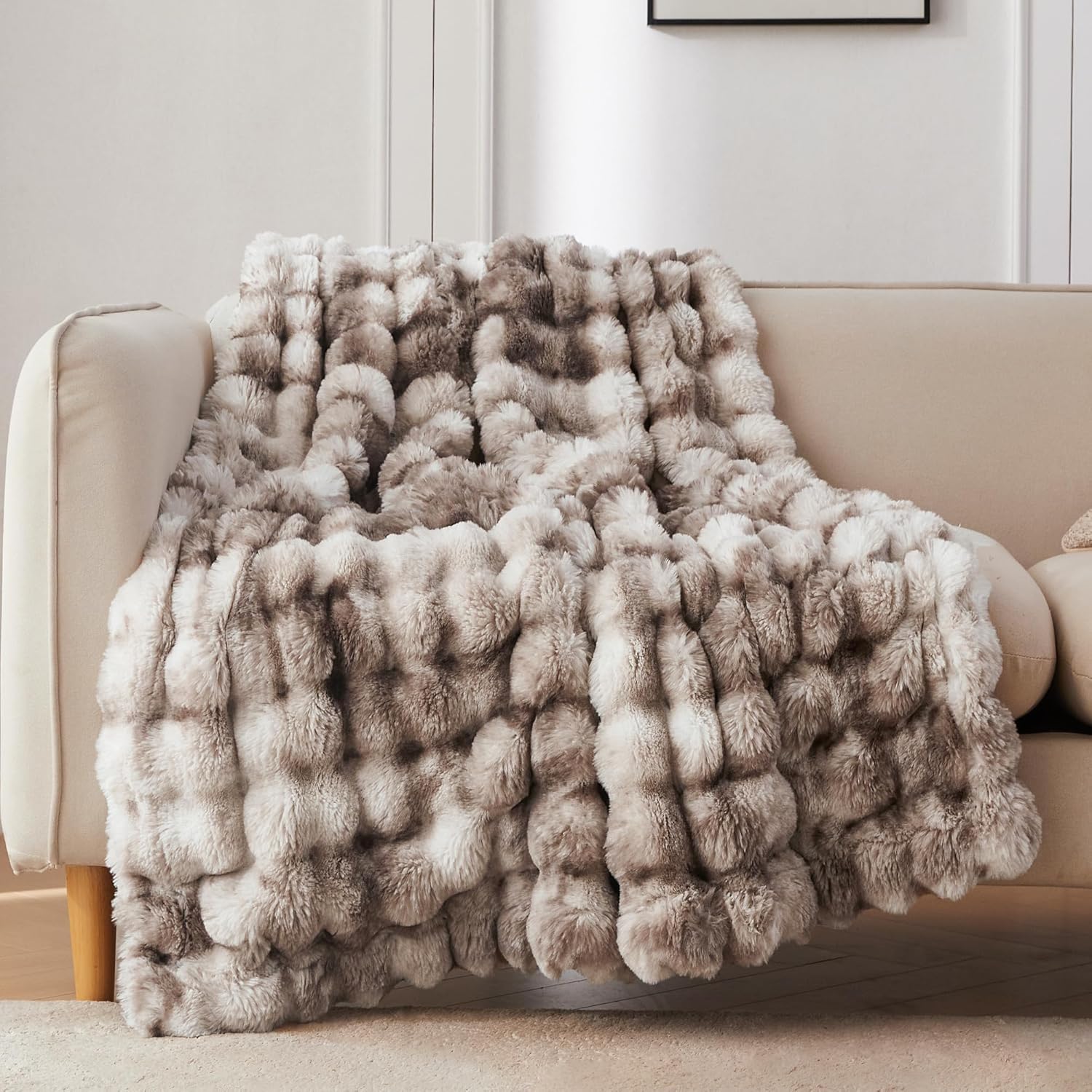 COOVA Faux Fur Throw Blanket - Home Decor luxury furniture for sale - Image 1