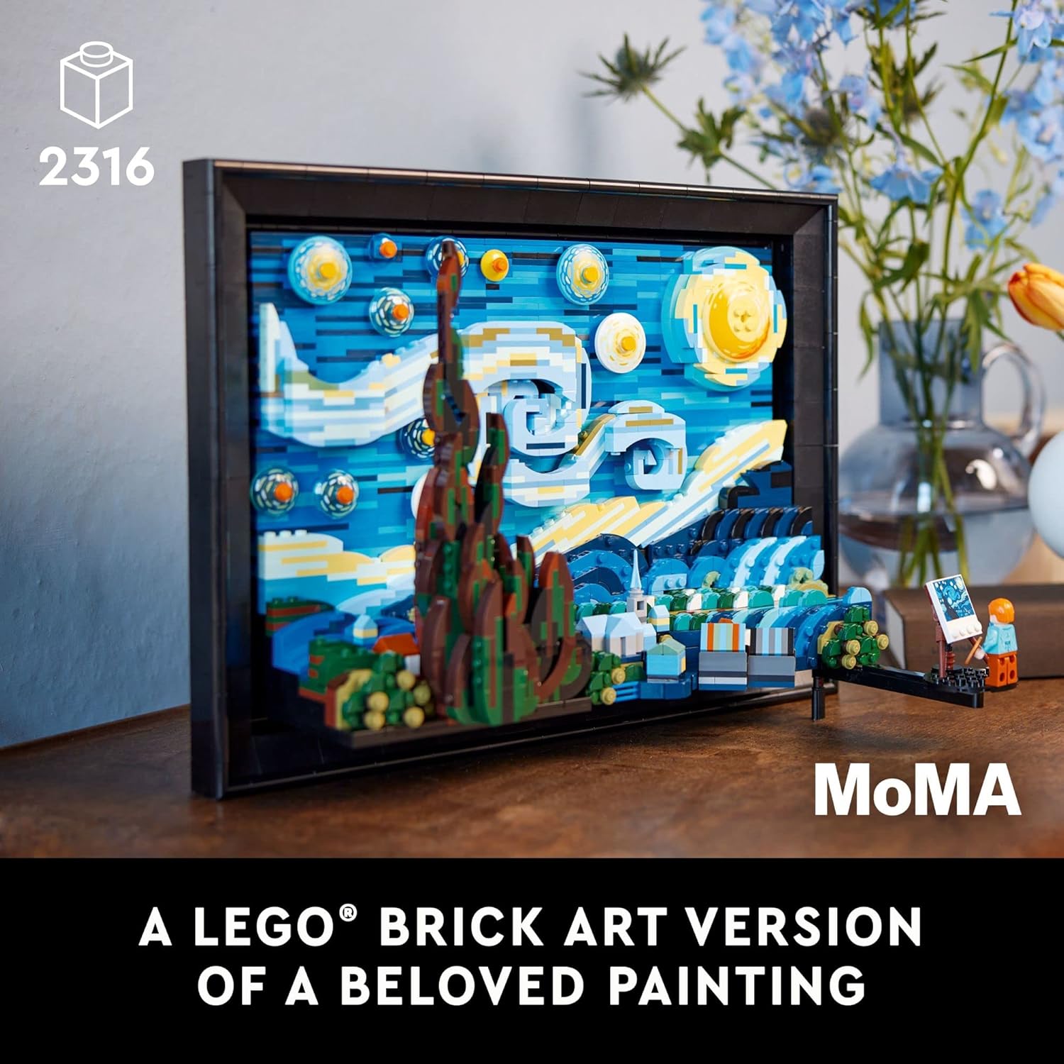 LEGO Starry Night Van Gogh Building Set - Home Decor luxury furniture for sale - Image 2