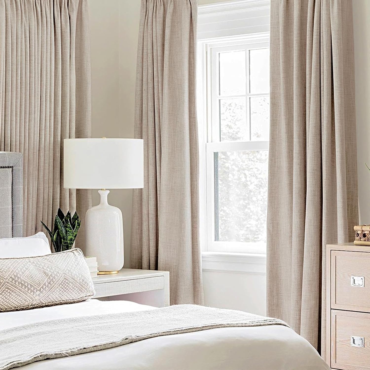 MIULEE Blackout Curtains - Textured Linen - Home Decor luxury furniture for sale - Image 2