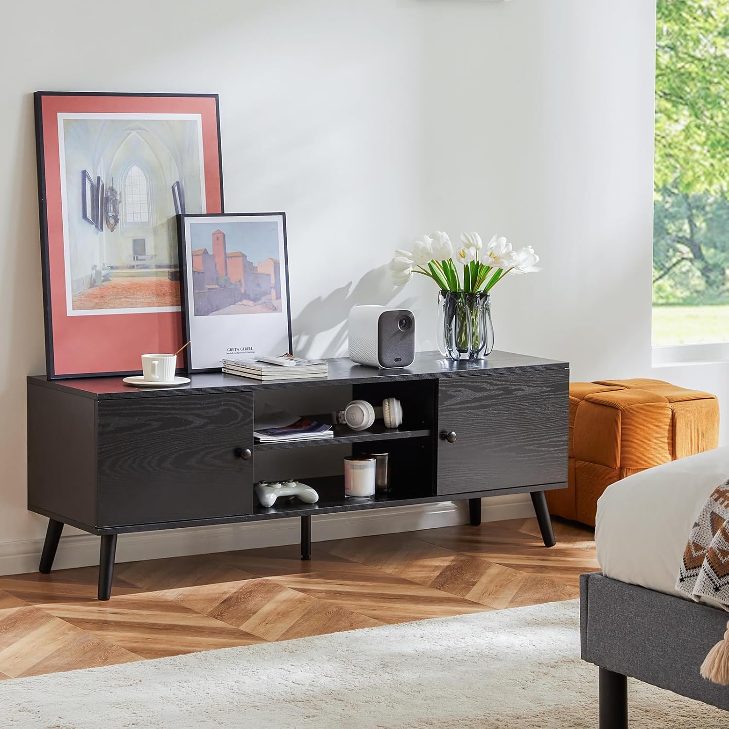 Sweetcrispy Mid Century Modern TV Stand - Entertainment Centers luxury furniture for sale - Image 2