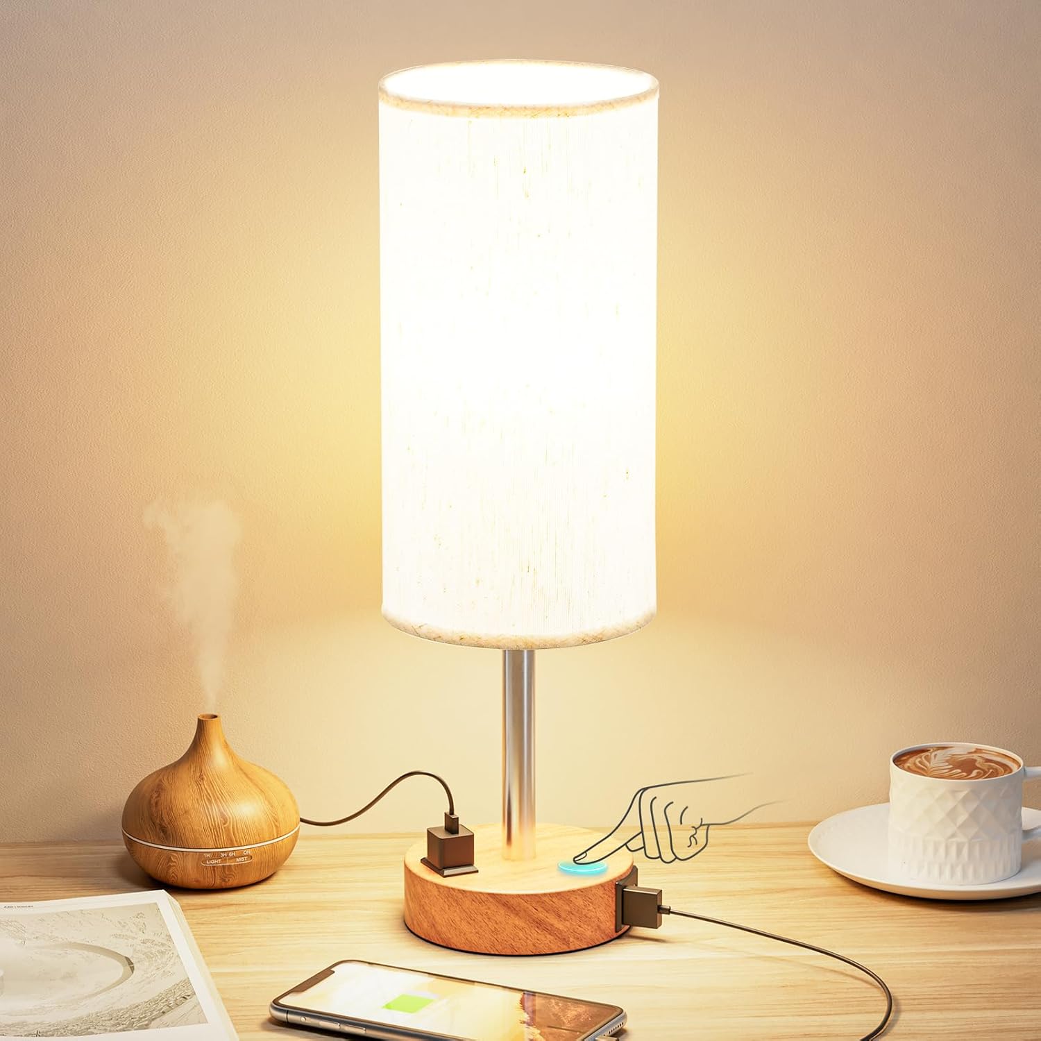 Fenmzee Bedside Table Lamp - Lamps luxury furniture for sale - Image 1