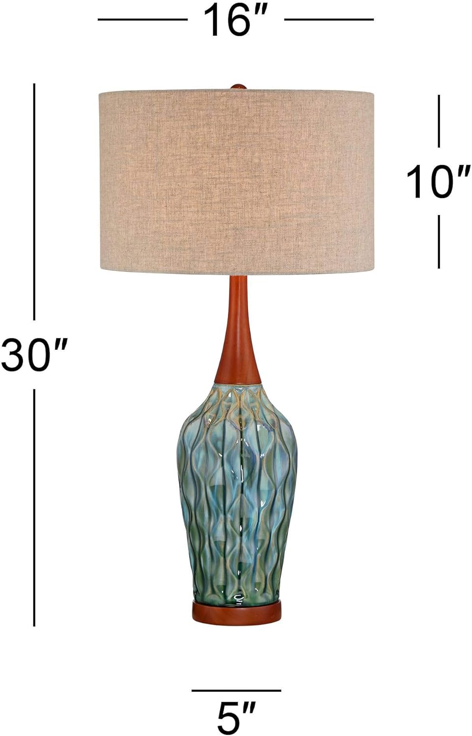 360 Lighting Rocco Ceramic Table Lamp - Lamps luxury furniture for sale - Image 5