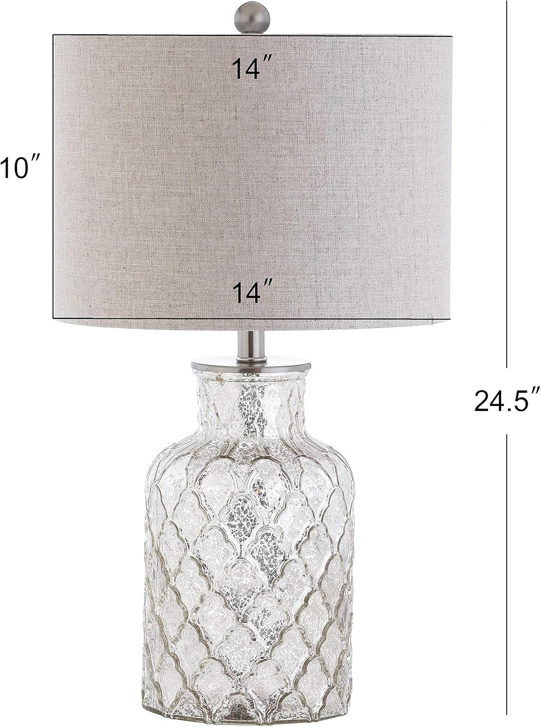 JONATHAN Y Alvord Glass Table Lamp Set of 2 - Lamps luxury furniture for sale - Image 5