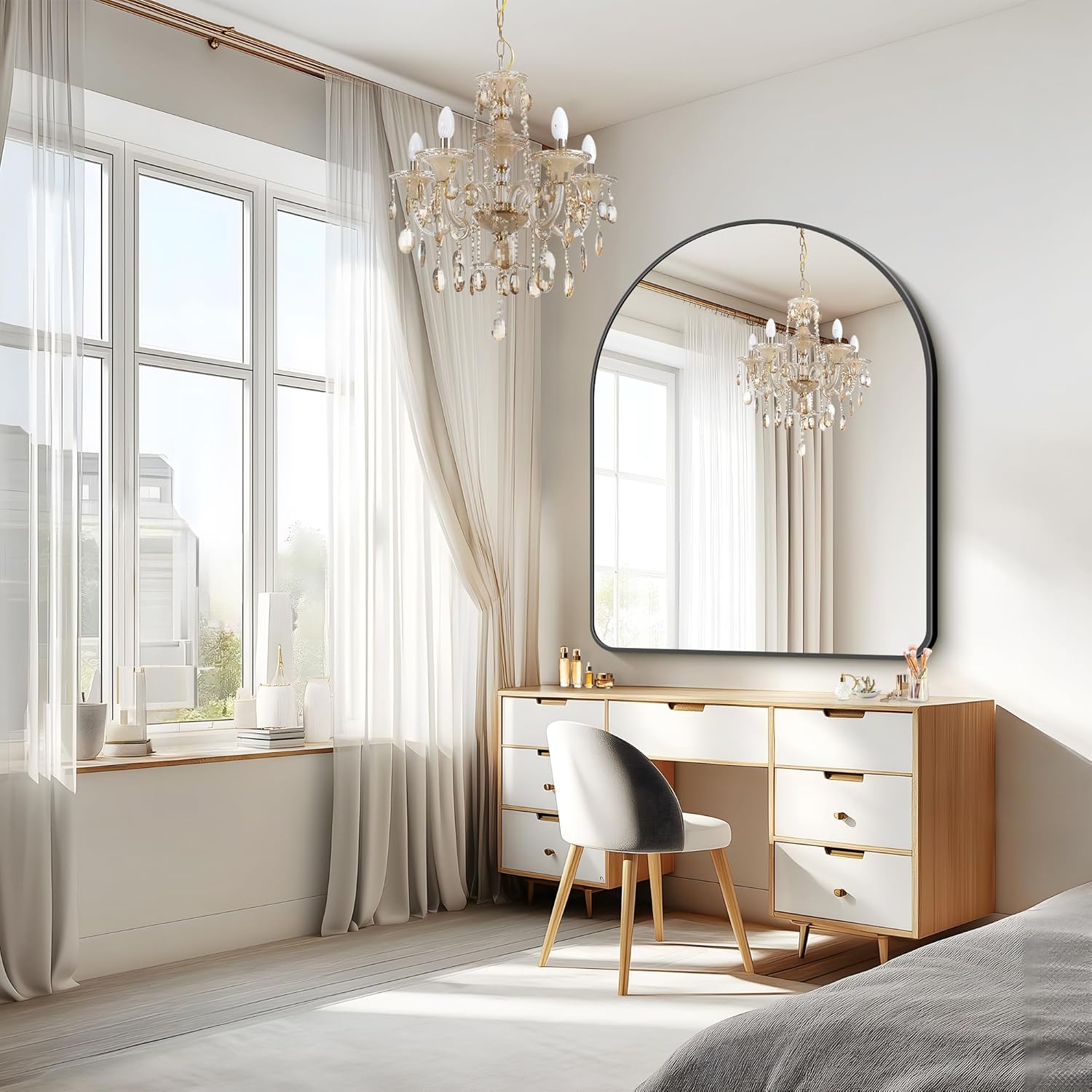 FORBATH Arched Bathroom Wall Mirror - Bath luxury furniture for sale - Image 4