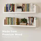 VMROF Floating Bookshelf, Set of 3 - Bookshelves luxury furniture for sale - Thumbnail 2