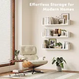 VMROF Floating Bookshelf, Set of 3 - Bookshelves luxury furniture for sale - Thumbnail 3