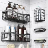 EUDELE Adhesive Shower Caddy - Bath luxury furniture for sale - Thumbnail 1