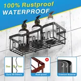 EUDELE Adhesive Shower Caddy - Bath luxury furniture for sale - Thumbnail 5