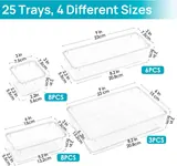 Vtopmart 25 PCS Drawer Organizers - Bath luxury furniture for sale - Thumbnail 4