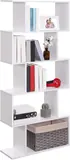Vasagle 5-Tier Modern White Bookshelf - Bookshelves luxury furniture for sale - Thumbnail 1