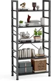 DUMOS 5-Tier Industrial Bookshelf - Bookshelves luxury furniture for sale - Thumbnail 2