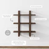 Nathan James Benji Floating Bookshelves, Set of 4 - Bookshelves luxury furniture for sale - Thumbnail 3