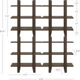 Nathan James Benji Floating Bookshelves, Set of 4 - Bookshelves luxury furniture for sale - Thumbnail 5