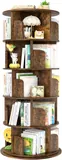 Aheaplus 5-Tier Rustic Spinning Bookshelf - Bookshelves luxury furniture for sale - Thumbnail 2