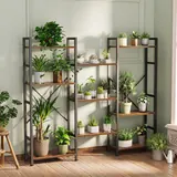 SUPERJARE Triple 4 Tier Bookshelf - Bookshelves luxury furniture for sale - Thumbnail 3