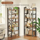 SUPERJARE Triple 4 Tier Bookshelf - Bookshelves luxury furniture for sale - Thumbnail 4