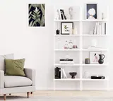 Karl Home 5 Tier Ladder Shelf Bookcase - Bookshelves luxury furniture for sale - Thumbnail 4