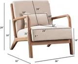 Inzoy Mid Century Modern Accent Chair - Chairs luxury furniture for sale - Thumbnail 5