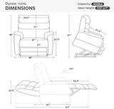 DYNOX Heated Massage Chair Recliner - Chairs luxury furniture for sale - Thumbnail 5