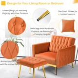 Acmease Velvet Accent Chair with Ottoman - Chairs luxury furniture for sale - Thumbnail 4