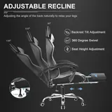 GTPlayer Gaming Office Chair with Footrest and Lumbar Support - Office luxury furniture for sale - Thumbnail 2