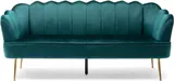 Christopher Knight Home Reitz Channel Stitch 3 Seater Shell Sofa - Chairs luxury furniture for sale - Thumbnail 3