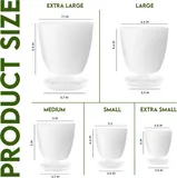 Utopia Home Modern Planters - 5 Pack - Home Decor luxury furniture for sale - Thumbnail 4