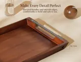 Dofira Acacia Wood Serving Tray - Home Decor luxury furniture for sale - Thumbnail 3