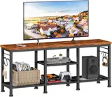 Furologee Rustic TV Stand with Storage - Entertainment Centers luxury furniture for sale - Thumbnail 1