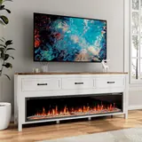 BVIUNTWO 65" Modern TV Stand with Electric Fireplace - Entertainment Centers luxury furniture for sale - Thumbnail 1