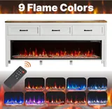 BVIUNTWO 65" Modern TV Stand with Electric Fireplace - Entertainment Centers luxury furniture for sale - Thumbnail 4