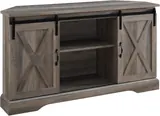 Walker Edison Everette Corner TV Stand for 58" TV - Entertainment Centers luxury furniture for sale - Thumbnail 2