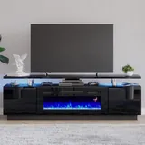Amerlife Fireplace TV Stand with 36" Fireplace - Entertainment Centers luxury furniture for sale - Thumbnail 2
