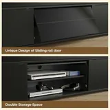 Rolanstar TV Stand with Power Outlet & LED Lights - Entertainment Centers luxury furniture for sale - Thumbnail 3