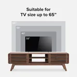 Mopio Ensley 59” Mid Century Modern Walnut TV Stand - Entertainment Centers luxury furniture for sale - Thumbnail 4